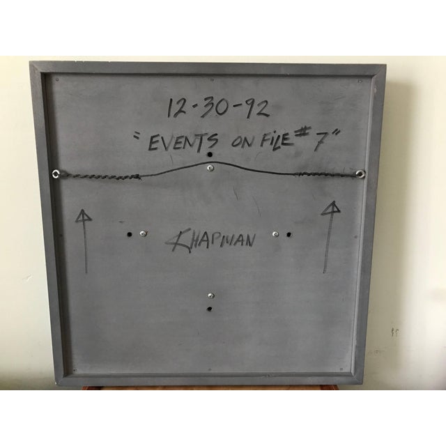 Textile Robert Chapman Abstract Oil Painting, Willem de Kooning Assistant For Sale - Image 7 of 7