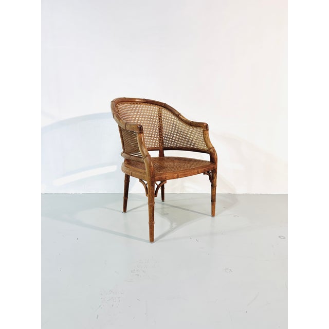 Vintage French Wicker Chair, 1980s For Sale - Image 12 of 12