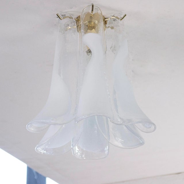 Mid-Century Modern Small Ceiling Light in Murano Glass, Italy, 1990s For Sale - Image 3 of 12