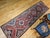 Vintage Persian Shiraz Tribal Runner Rug, Hand-Knotted Wool, Geometric Medallion Pattern, Red & Blue, 3x10 For Sale - Image 4 of 15