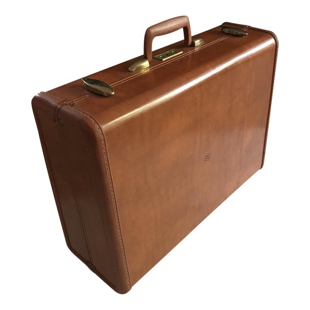 Vintage Leather Samsonite Streamlite Suitcase Chairish