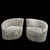 Textile MCM Attributed to Vladimir Kagan Nautilus Asymmetrical Swivel Lounge Chairs - Pair For Sale - Image 7 of 8