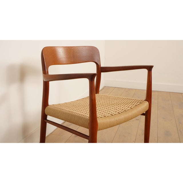 Brown Model 56 Dining Chair in Teak by Niels Otto Møller for J.L. Møllers For Sale - Image 8 of 13