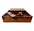 Late 19th Century Antique English Victorian Burl Wood Traveling Writing Slope / Lap Desk For Sale - Image 5 of 11