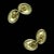1930s Vintage Oval 14k Yellow Gold Cuff Links - 2 Pieces For Sale - Image 5 of 5