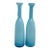 1960s Holmegaard Cased Glass Blue Carnaby Vases - Set of 2 For Sale