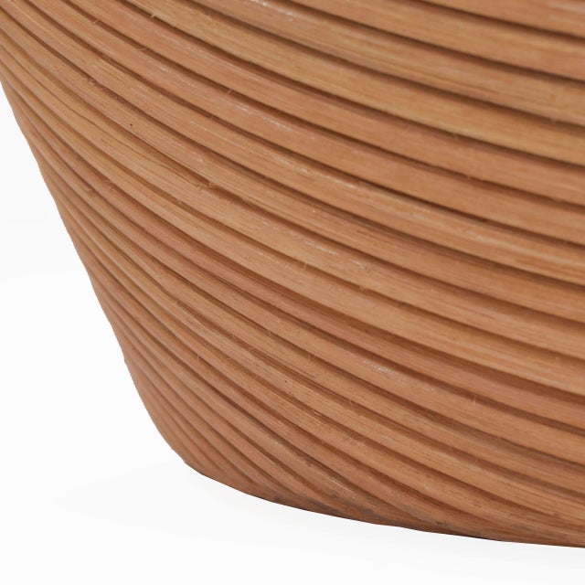 Wood Pair of Pencil Reed Pod Chairs For Sale - Image 7 of 8