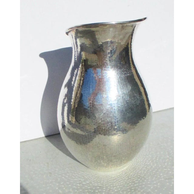 Italian 1950s Vintage Handmade Italian Silver Pitcher For Sale - Image 3 of 9