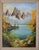 1960s Small Signed Vintage Mountains & Lake Landscape Painting For Sale - Image 5 of 10