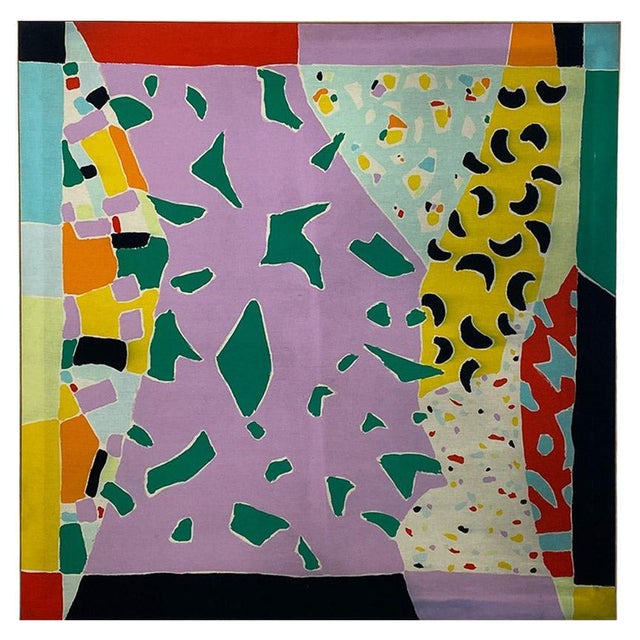 1980s, Fabric and Wood For Sale