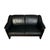 1980s Leather Ekornes “Stressless” Settee Sofa Rosewood Finish Mid Century Modern For Sale - Image 5 of 5