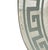 Transparent Stephen Schlanser 16'' Diameter Silver Glass Bowl Centerpiece Greek Key. Signed For Sale - Image 8 of 10