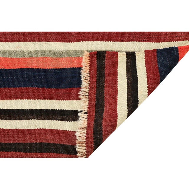 Mid 20th Century Mid 20th Century Striped Vintage Kilim Runner For Sale - Image 5 of 7