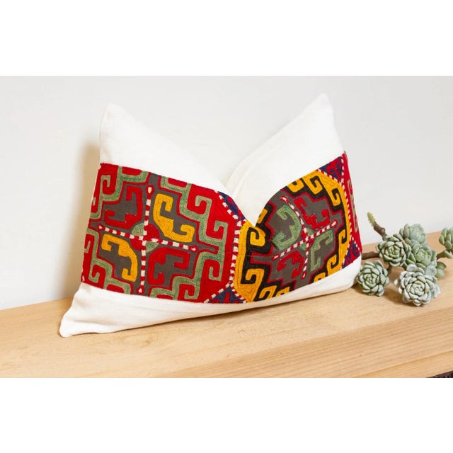 Asian Veeda Antique Lakai Tribe Linen Pillow For Sale - Image 3 of 8
