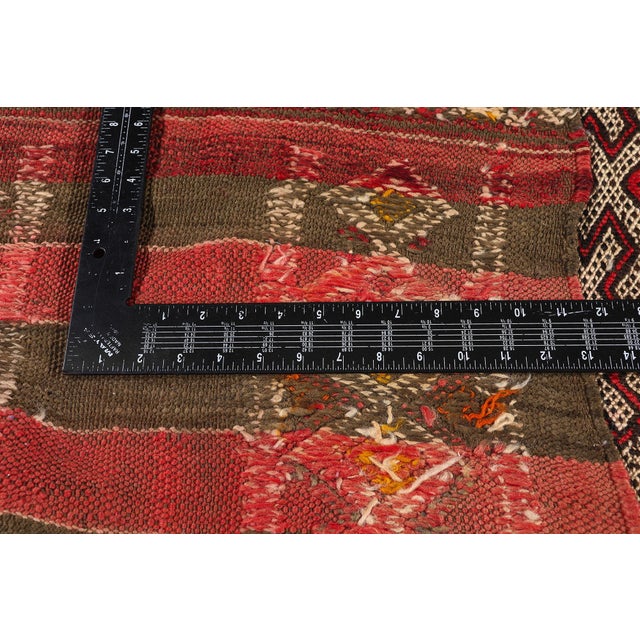 Textile Vintage Zemmour Moroccan Kilim Rug, 03'02 X 16'04 For Sale - Image 7 of 11
