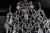 Black Early 20th Century Pair of French Rock Crystal and Glass Chandeliers For Sale - Image 8 of 12