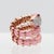 2010s Alexis Ny Diamond Ruby Pink Enamel Serpent Wrap Ring in 18k and Sterling, Size 6 For Sale - Image 5 of 12