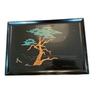 1960s Couroc Phenolic Resin Monterey Cypress Tray For Sale