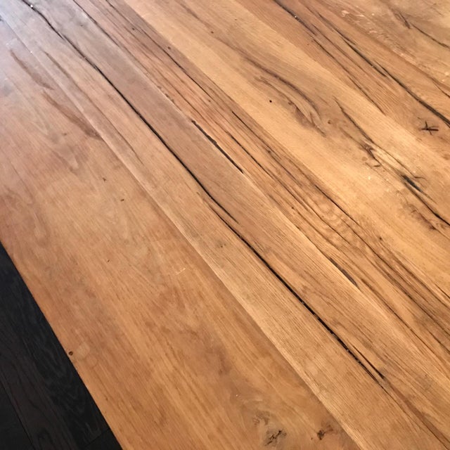 Restoration Hardware Reclaimed Russian Oak Plinth Coffee Table | Chairish