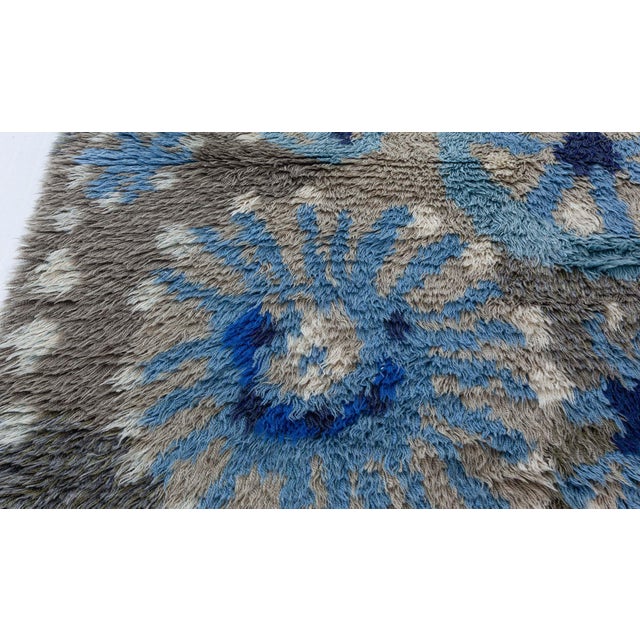Textile Doris Leslie Blau Vintage Rya Rug by Margareta Grandin Nettles For Sale - Image 7 of 9