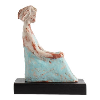 Abstract Signed Studio Pottery Sculpture of a Woman For Sale