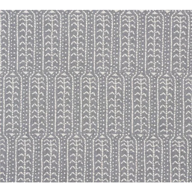 Sample - Schumacher Zonda Indoor & Outdoor Fabric in Charcoal For Sale