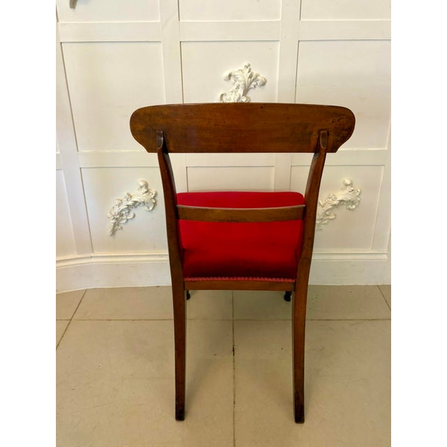 Wood Antique Victorian Mahogany Dining Chairs from Holland and Sons, 1850s, Set of 10 For Sale - Image 7 of 11