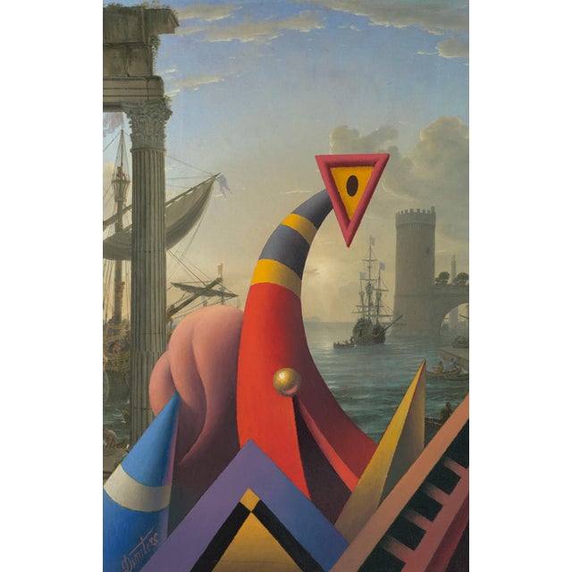 Juris Dimiters, Portside Life, 2016, Oil Painting & Digital Print, in Good conditions. Designed from 2000 This piece has...