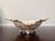 Vintage Hand-Painted Hollywood Regency Porcelain Centerpiece Bowl With Gilt Trim & Floral Motif For Sale - Image 10 of 13