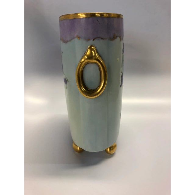 Limoges, France Early 20th Century Antique Limoges by William Guerin Vase For Sale - Image 4 of 9