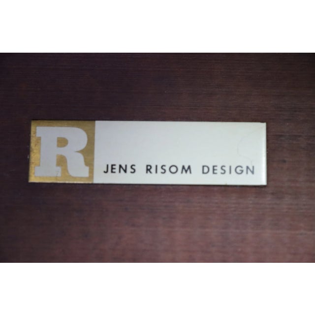 Jens Risom Design mid century coffee table in Walnut