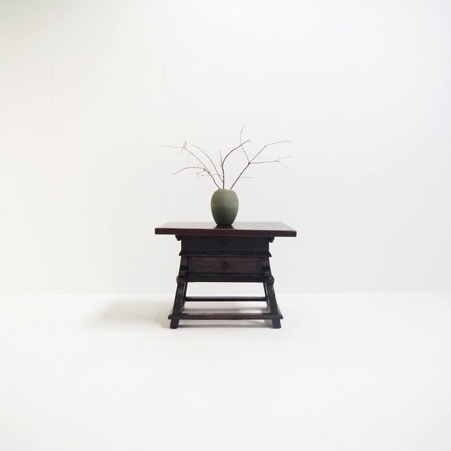 Antique 18th Century Banker's Rent Table with Sliding Top For Sale - Image 15 of 15