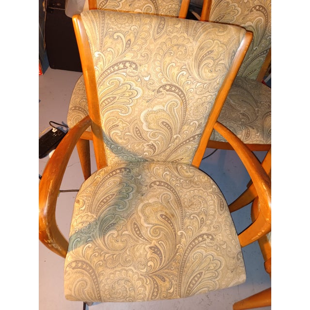 Mid-Century Modern Mid 20th Century Heywood Wakefield Dining Chairs For Sale - Image 3 of 12