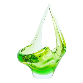 Platter by Miloslav Klinger for Zelezny Brod Glassworks, Czechoslovakia, 1960s For Sale