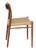 Large Danish Teak Dining Chairs Model 75 with Papercord Seats by Niels Otto (N. O.) Møller for J.L. Møllers, 1950s, Set of 8 For Sale