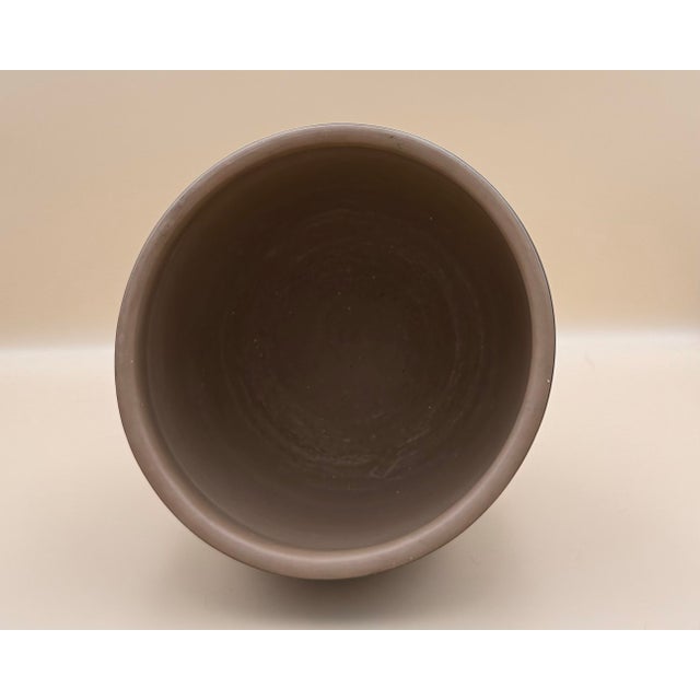 Ceramic Vintage Hjorth Bornholm Danish Pottery Pair, Scandinavian Studio Ceramic Vase & Cachepot For Sale - Image 7 of 7