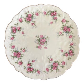 Vintage English Bone China Decorative Dessert Plate For Sale