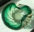 Mid 20th Century Mid-Century Handblown Green and Gold & Silver Foil Sommerso Swirl Catchall For Sale - Image 5 of 10