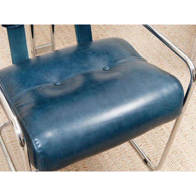 Guido Faleschini Mid 20th Century Tucroma Armchair Attributed to Guido Faleschini for Mariani For Sale - Image 4 of 11
