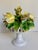 Vintage Italian Hand-Painted Yellow Tulip Majolica Bouquet Centerpiece For Sale In Los Angeles - Image 6 of 12