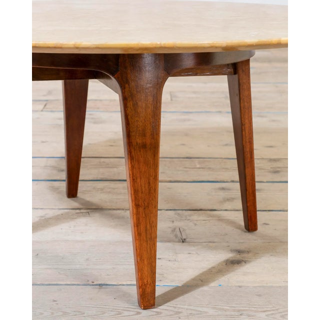 1950s Marble and Wooden Coffee Table by Gio Ponti, 1951 For Sale - Image 5 of 7