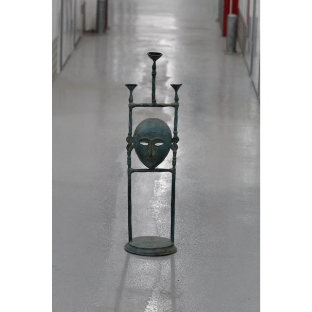 1970s Figurative Mask Candleholder, 1970s For Sale - Image 5 of 18
