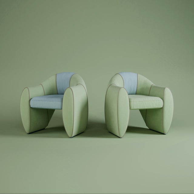 Textile Viginti XX Dining Chair by Malabar For Sale - Image 7 of 12