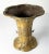 We are selling this 19th Century Japanese bronze vase. This vase has unique form in lobed gu style with linzhi style cloud...