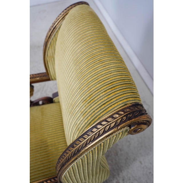 Egyptian Style Gilt Carved Hall Chair W. Swans For Sale - Image 17 of 18