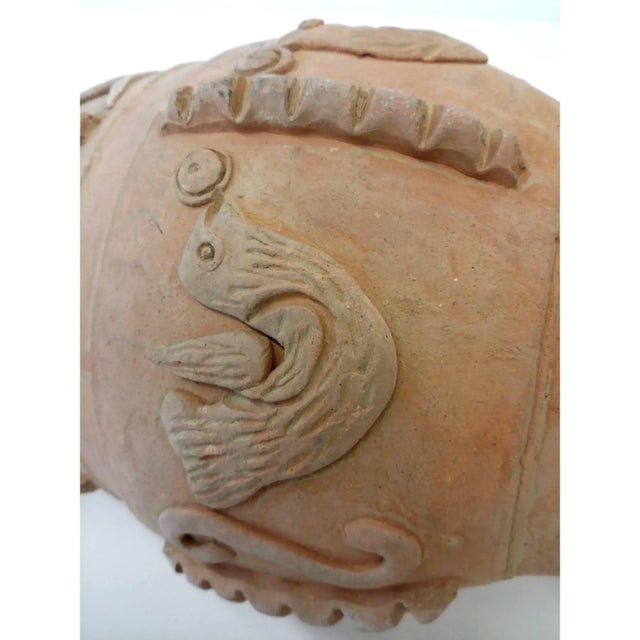 1970s Primitive Clay Vase From Nepal For Sale - Image 5 of 8