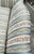 Queen Anne Mid 20th Century Pair Taylor-King Queen Anne Camelback Sofa Loveseat Floral Blue White Stripe For Sale - Image 3 of 12