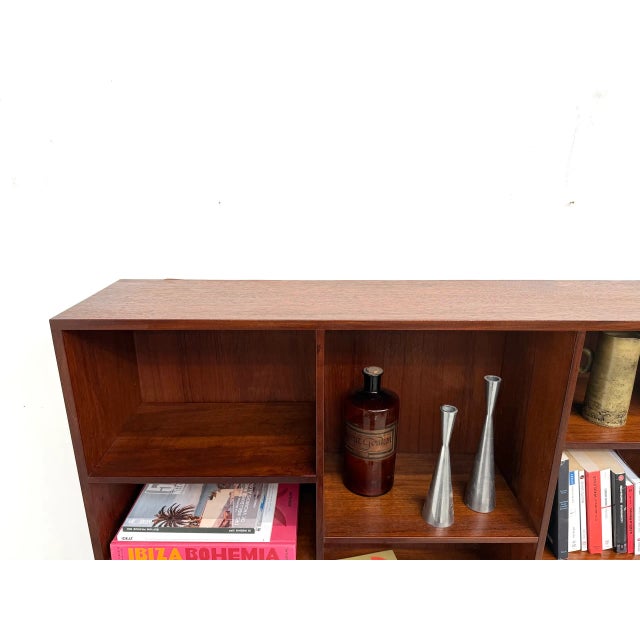 Bookcase Sideboard in Teak and Brass, 1960s For Sale - Image 13 of 18