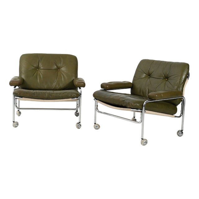 Lovisa Armchairs from Pethrus Lindlöf, 1970s, Set of 2 For Sale