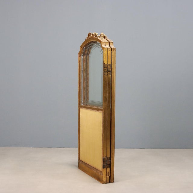 Gilded Wooden Screen For Sale - Image 9 of 11